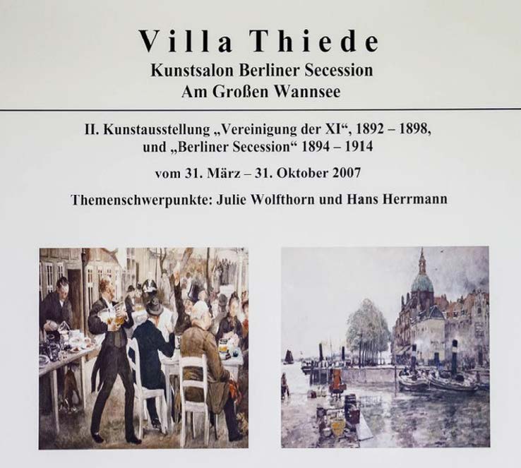Ausstellung Villa Thiede